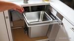 Fix Stiff Under Sink Chrome Steel Pull Out Waste Container