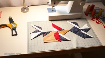 Four-at-a-Time No Waste Flying Geese Quilting Guide