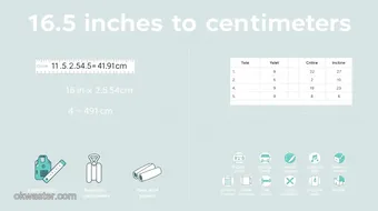 How to Convert 16.5 Inches to Centimeters